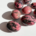 Load image into Gallery viewer, Rhodonite Pebble Palmstone

