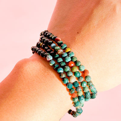 Bloodstone Faceted Bracelet