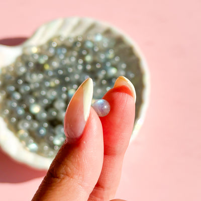 THREE Labradorite Mini Spheres
