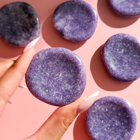 Lepidolite Worry Stone