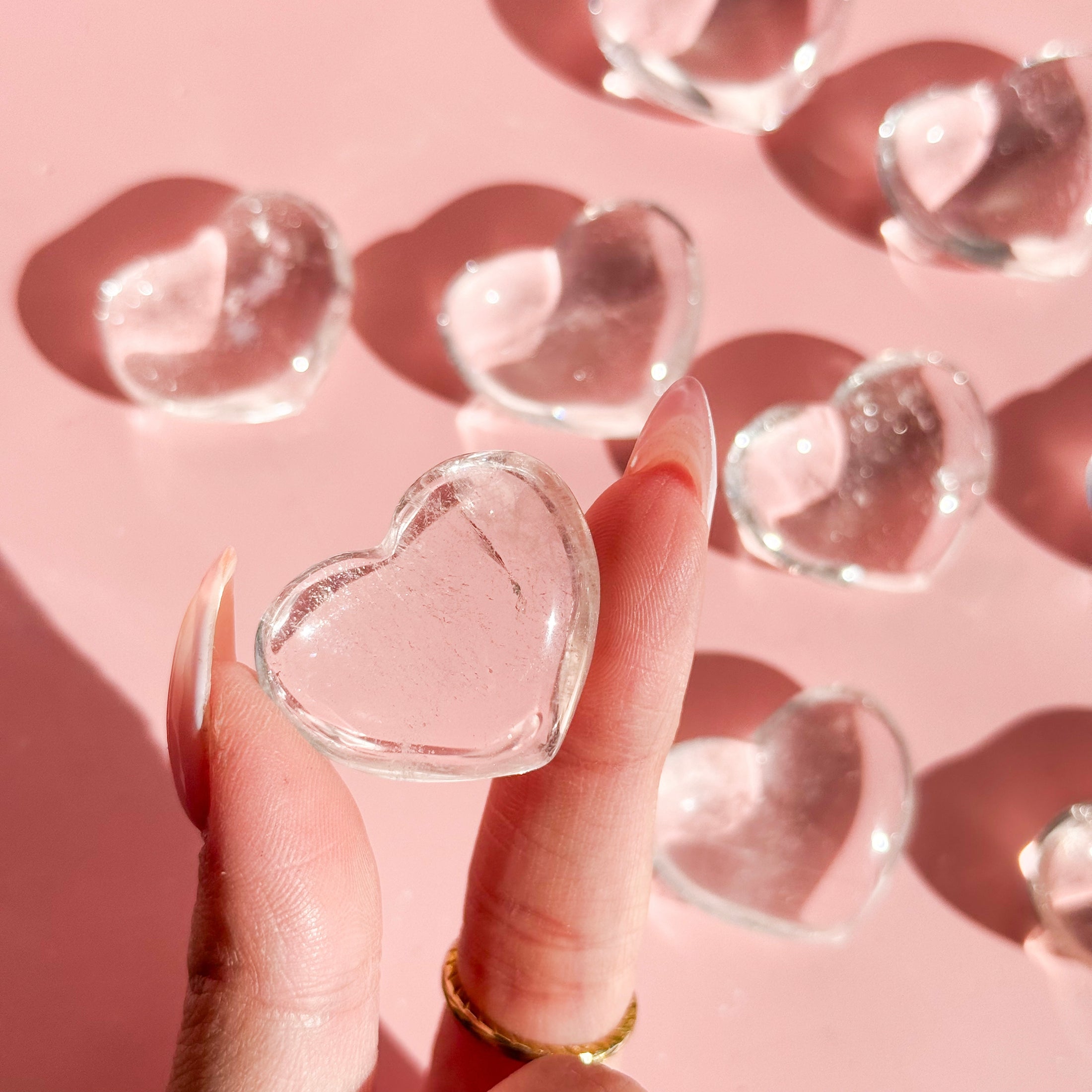 Clear Quartz Small Heart