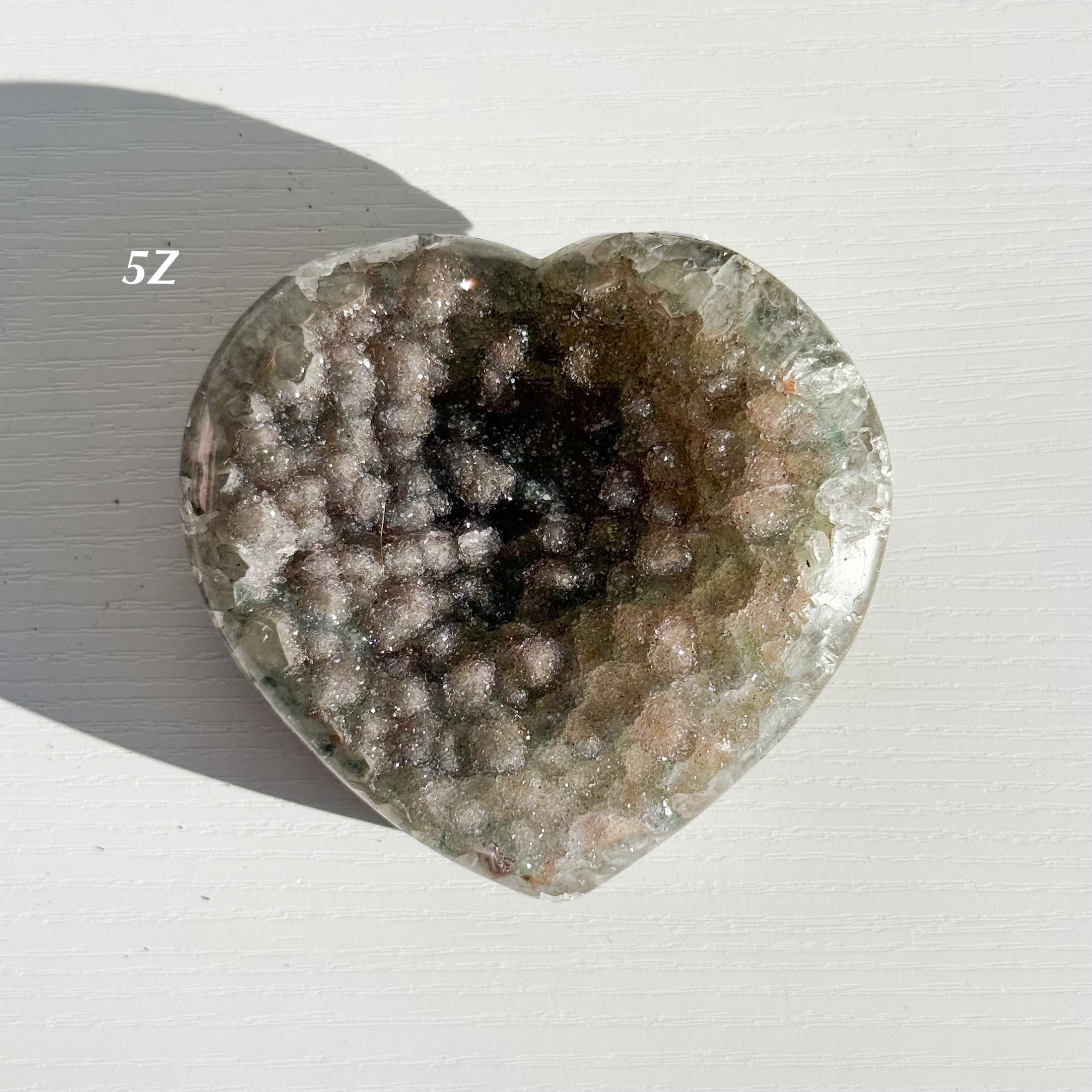 Druzy Amethyst Heart from Brazil