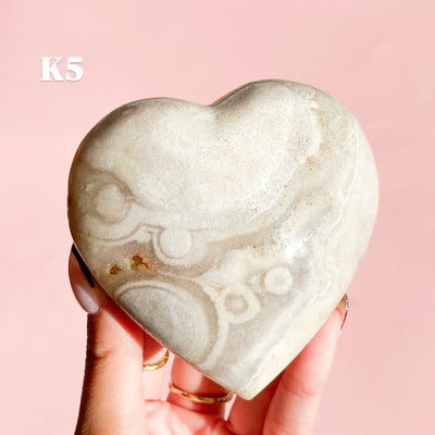Flower Agate Heart