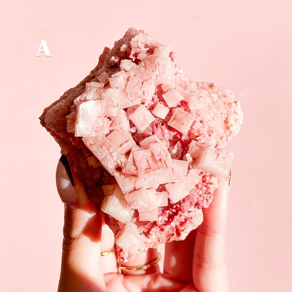 XL Pink Halite Cluster