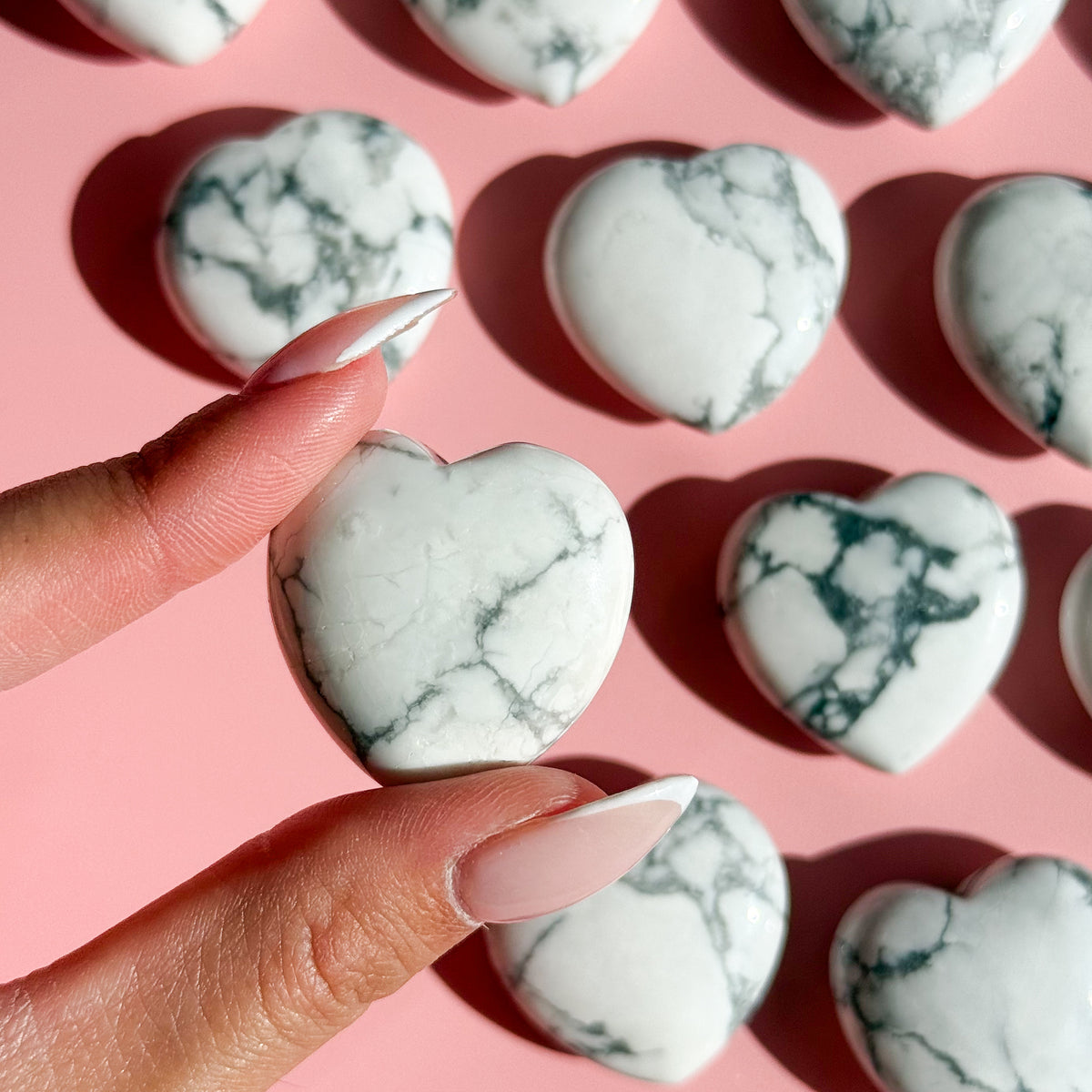 Howlite Small Heart