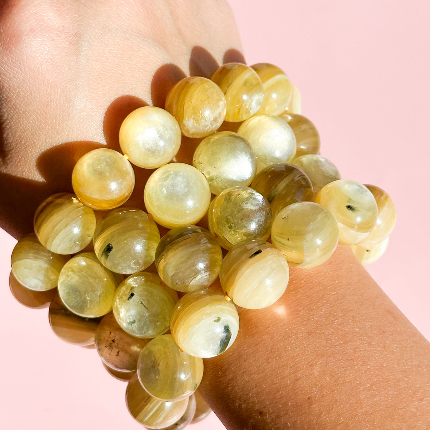 Yellow Lepidolite Bracelet