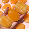 Load image into Gallery viewer, Orange Calcite Palmstone
