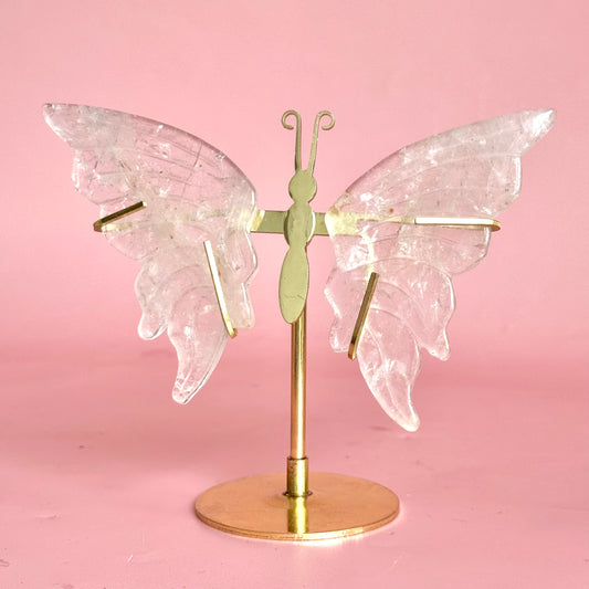 Clear Quartz Butterfly