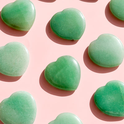 Green Aventurine Heart Worry Stone