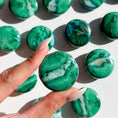 Load image into Gallery viewer, Malachite with Chrysocolla Mini Flat Tumble
