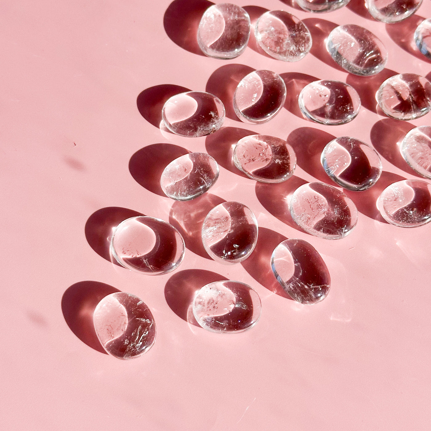 Clear Quartz Mini Flat Tumble
