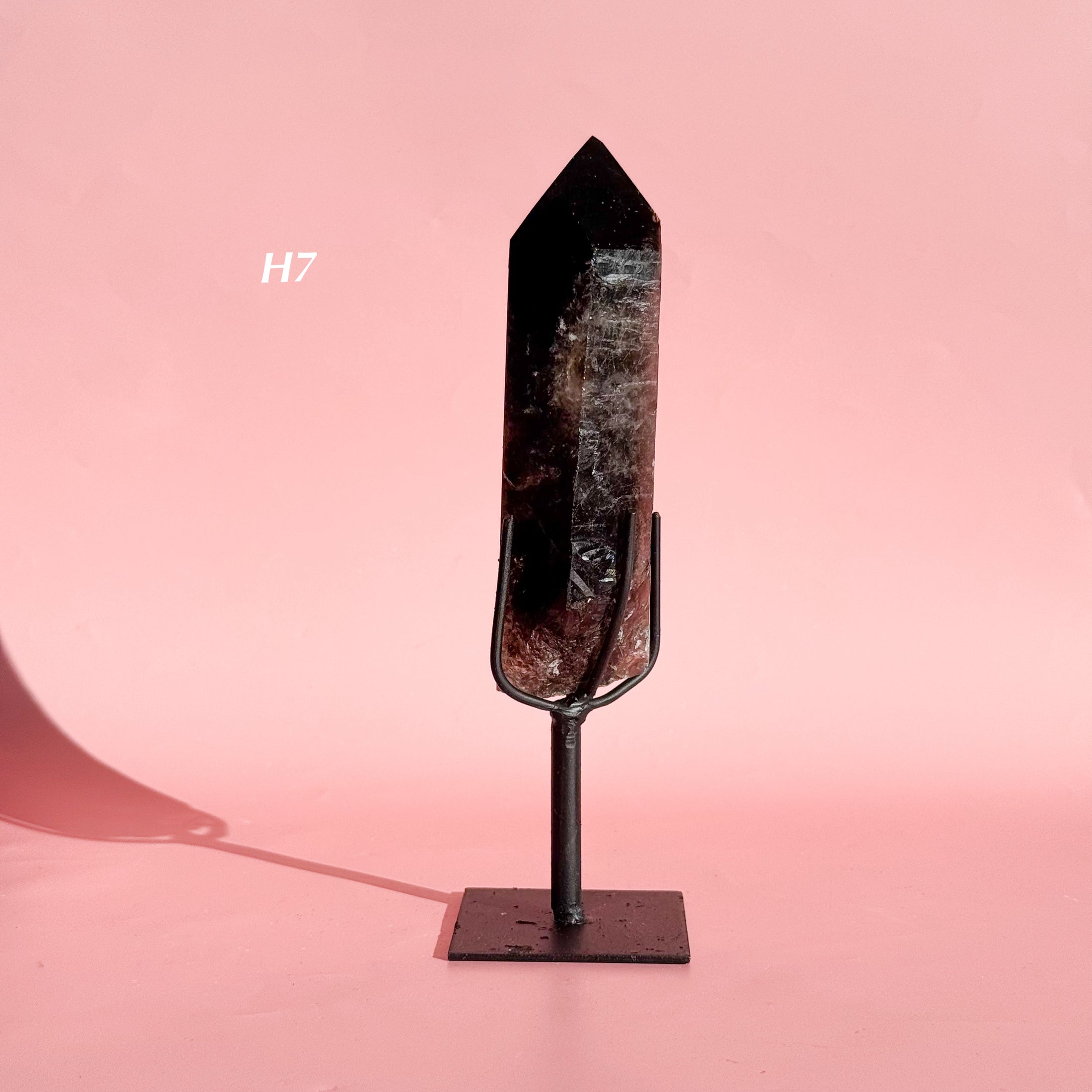 Smokey Quartz Point on Stand