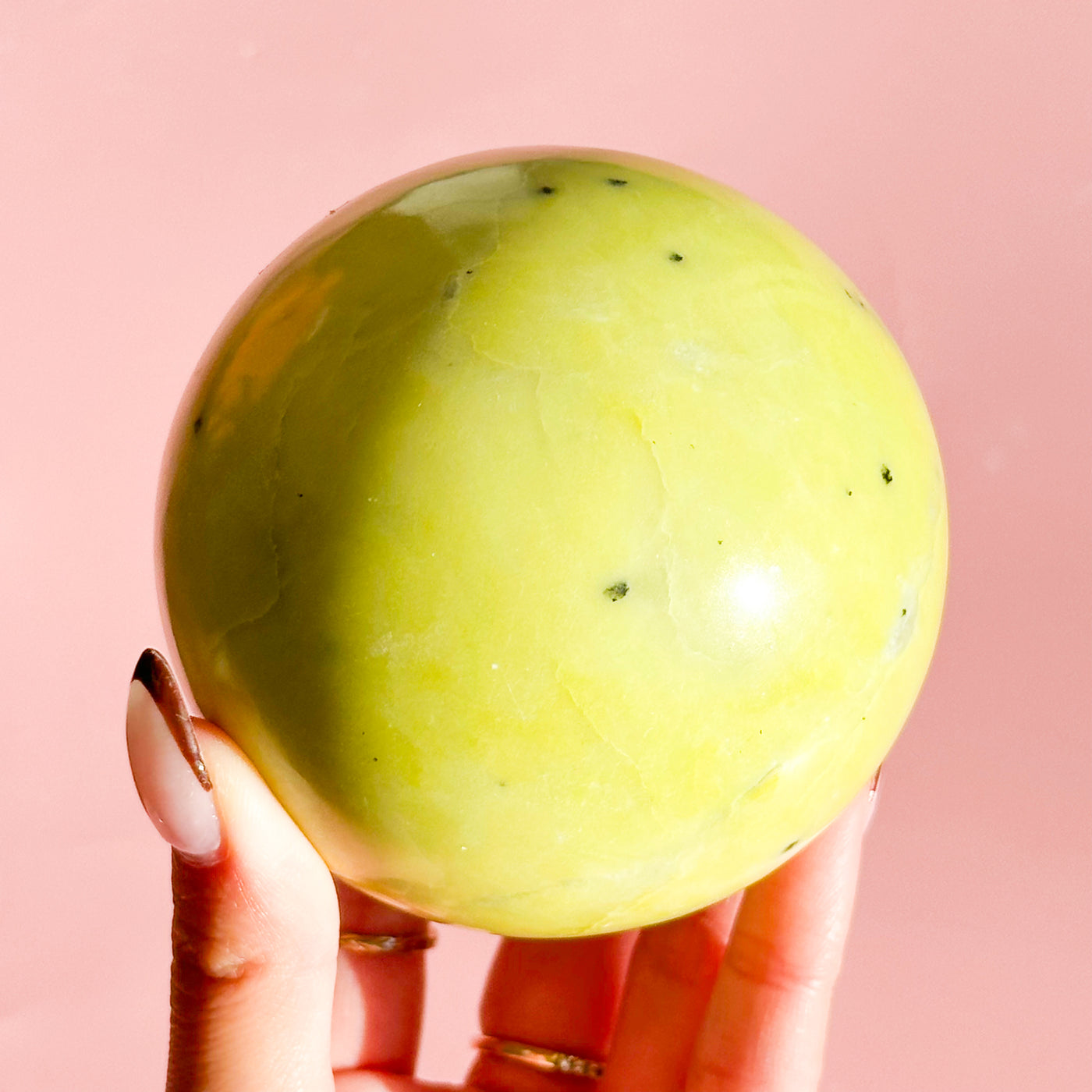 Yellow Serpentine Sphere (Healerite)