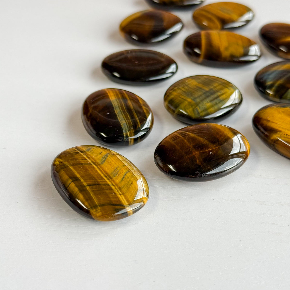 Tiger Eye Flat Stone