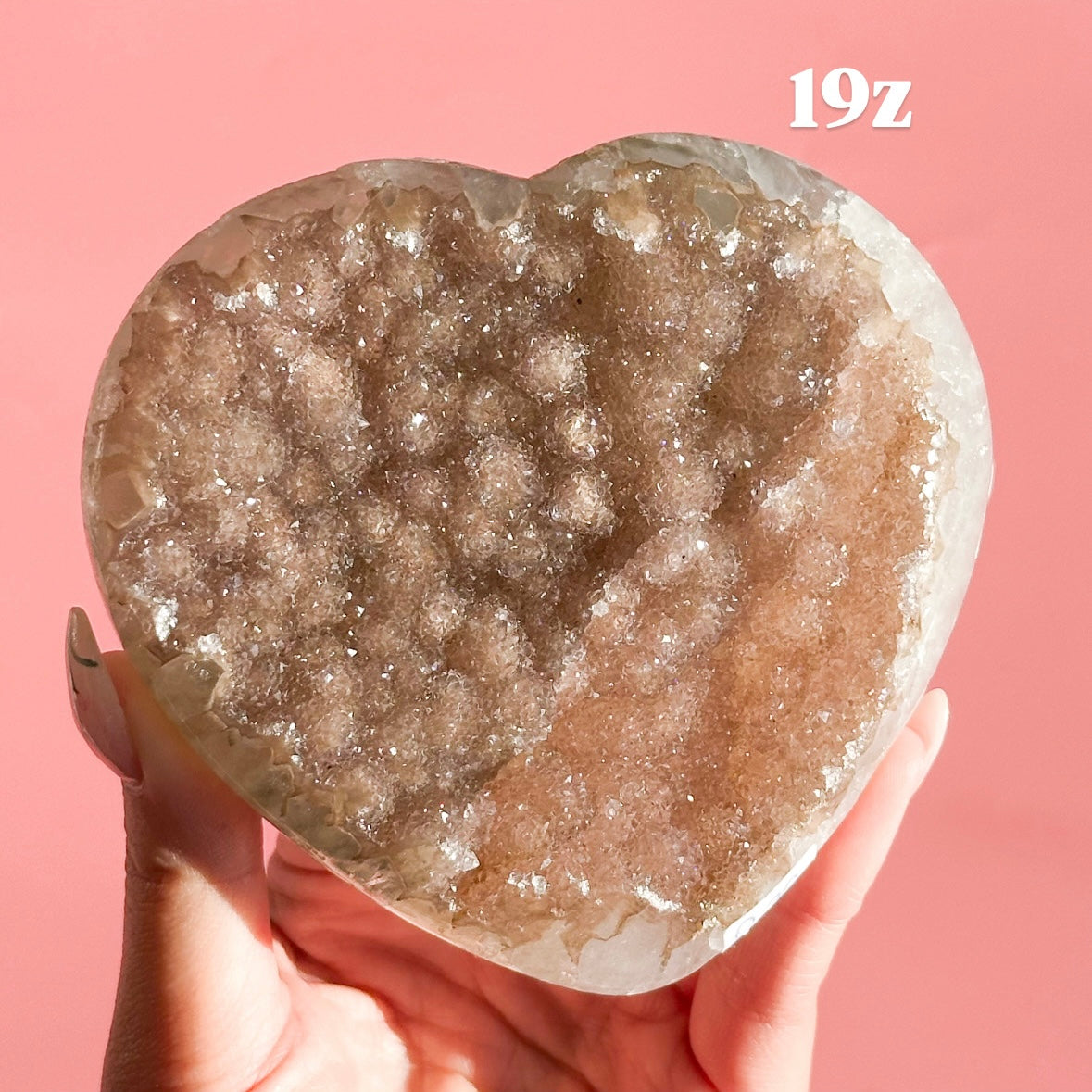 Druzy Amethyst Heart from Brazil