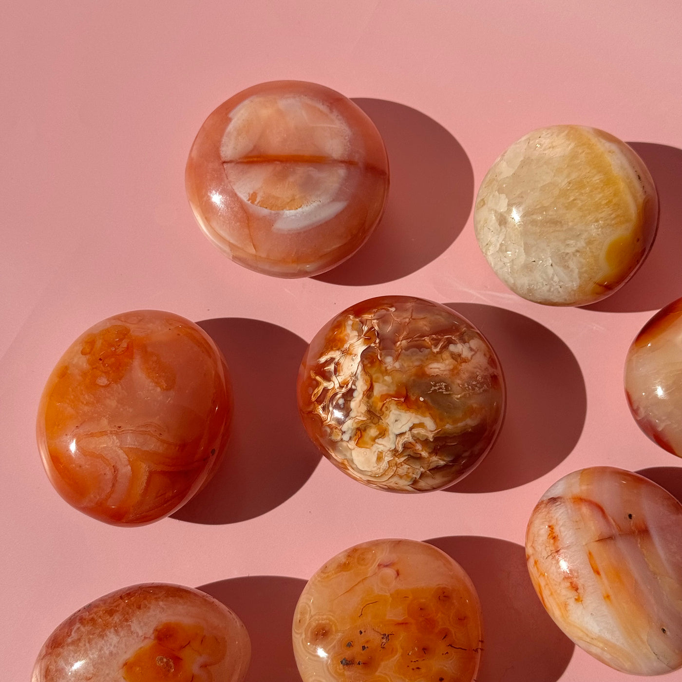 Carnelian Pebble Palmstone