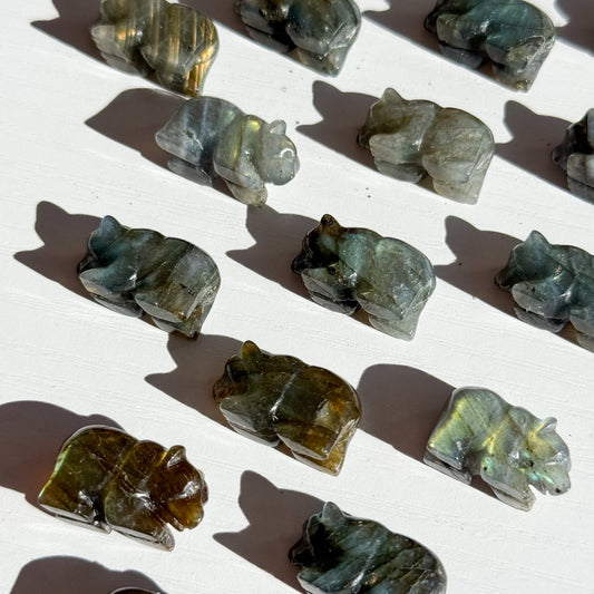 Labradorite Mini Bear