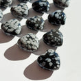 Load image into Gallery viewer, Snowflake Obsidian Small Heart
