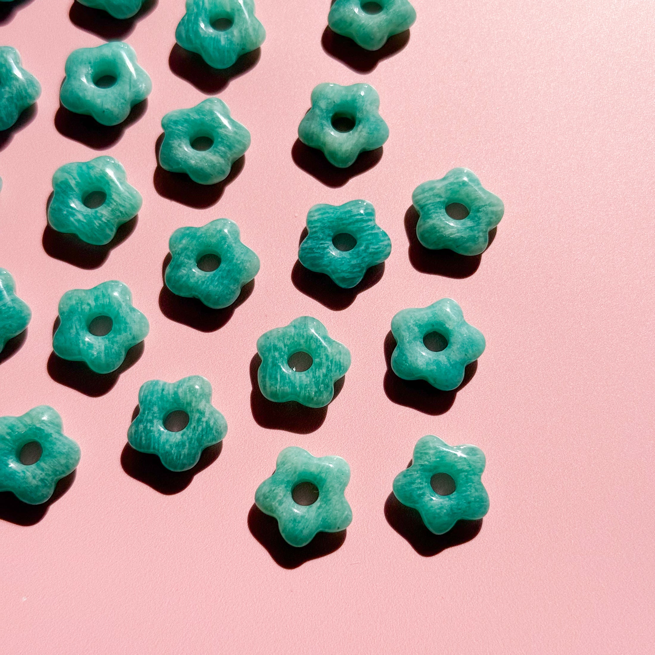 Amazonite Flower Donut