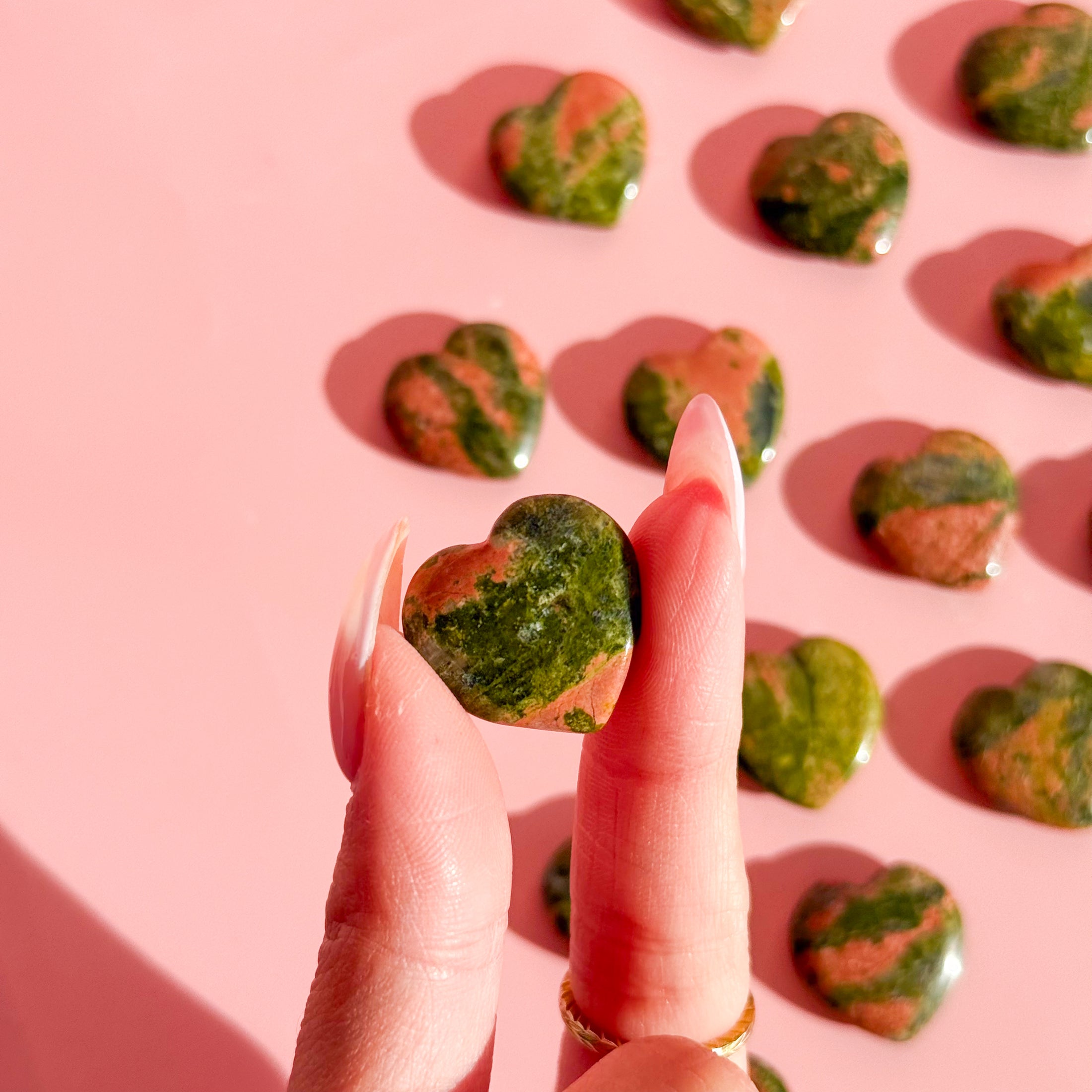 Unakite Mini Heart
