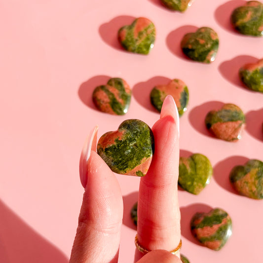 Unakite Mini Heart