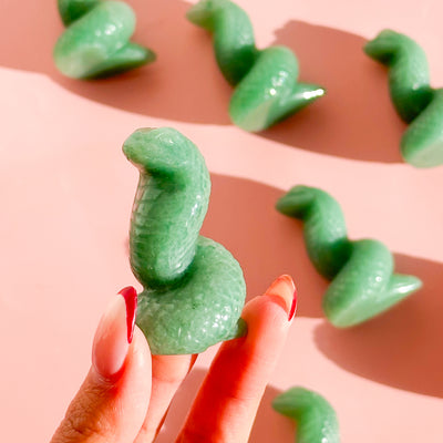 Green Aventurine Snake
