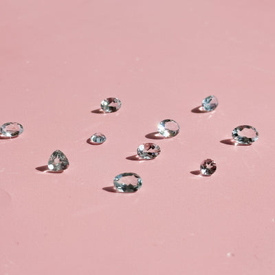 TEN Aquamarine Faceted Gems