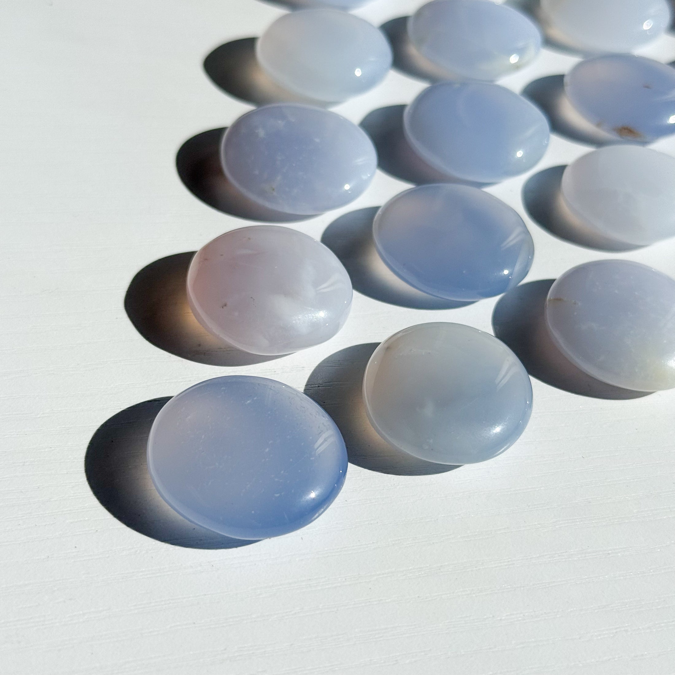 Blue Chalcedony Mini Flat Tumble