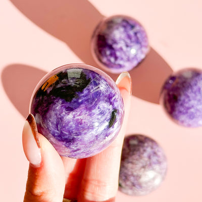 Charoite Sphere