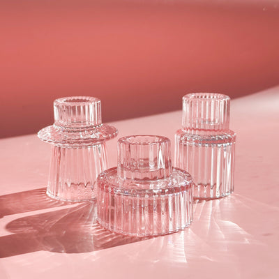 Pink Sphere Stand Set of 3