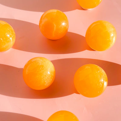 Orange Calcite Sphere
