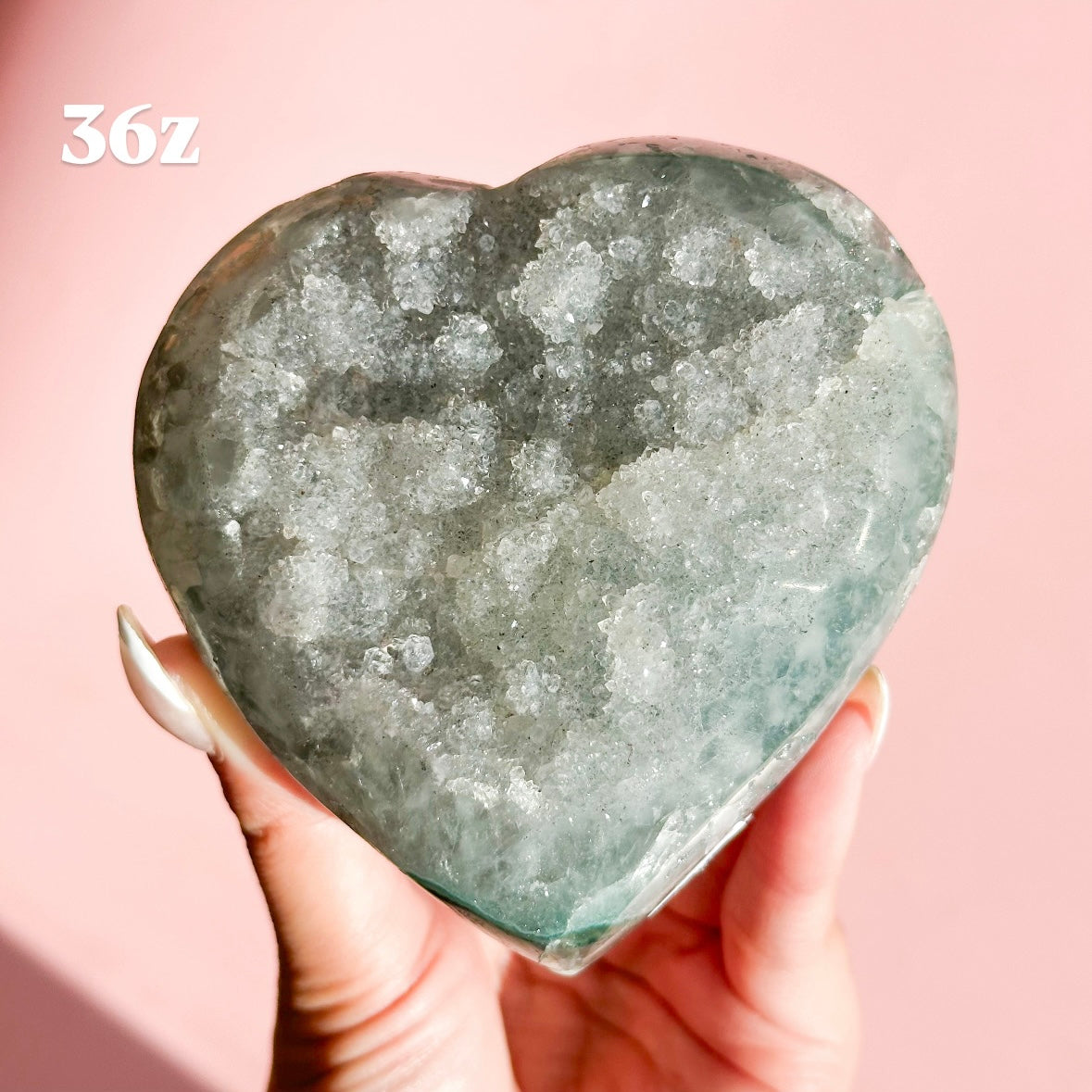 Druzy Amethyst Heart from Brazil