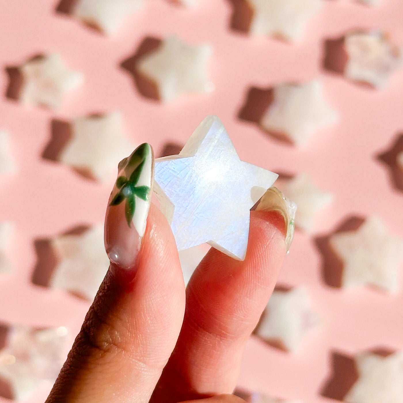 Rainbow Moonstone Mini Star