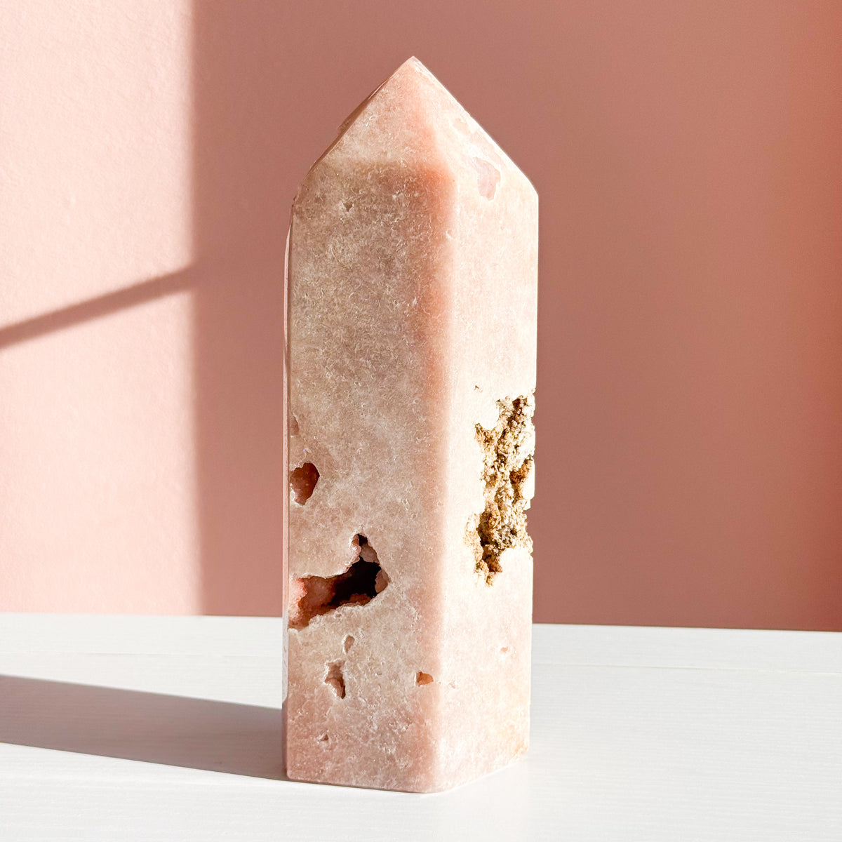 XL Pink Amethyst Tower