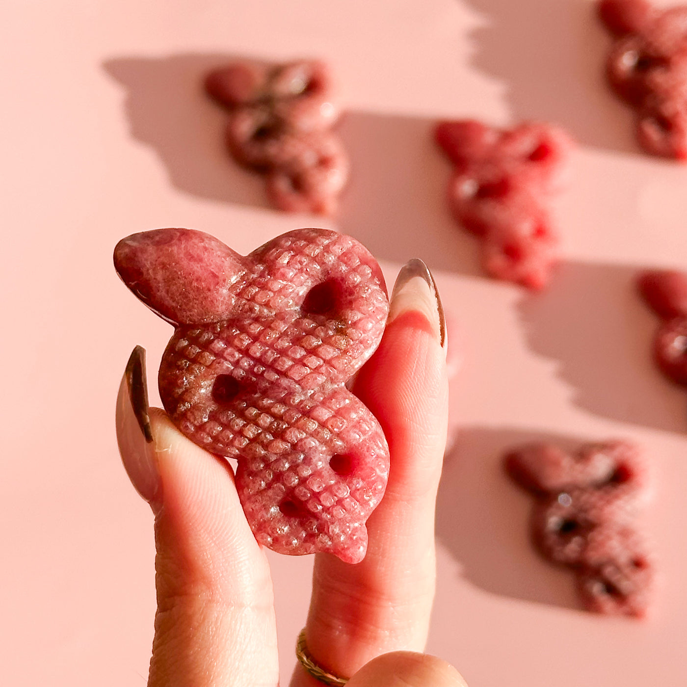 Rhodonite Snake