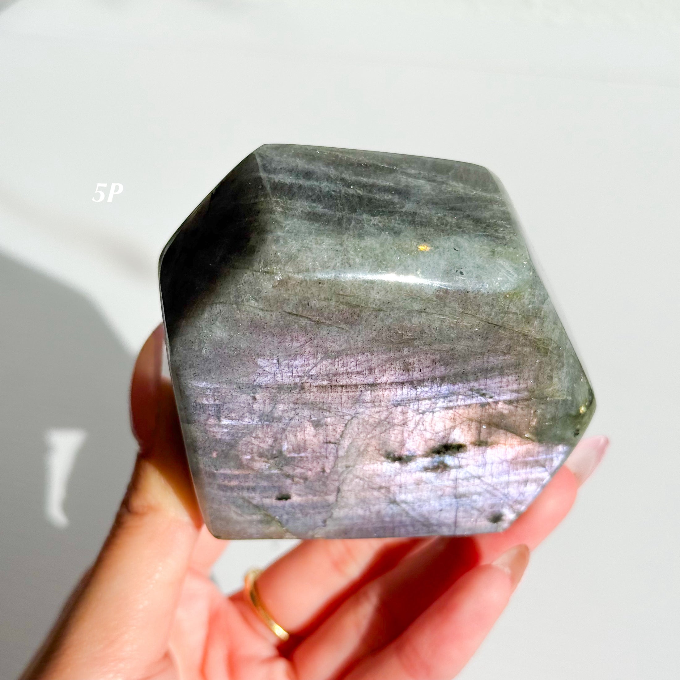 Labradorite Freeform - Purple Flash