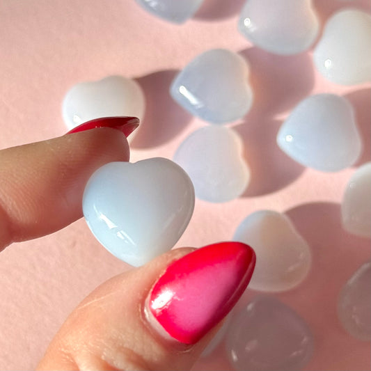 Blue Chalcedony Mini Heart