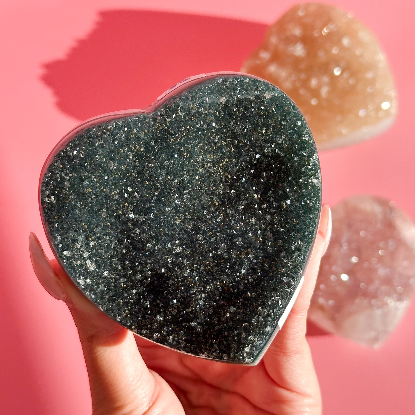 Druzy Amethyst Heart from Brazil