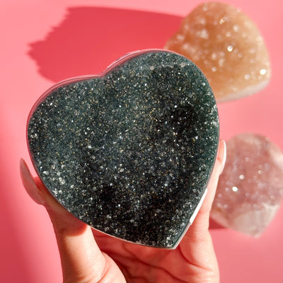 Druzy Amethyst Heart from Brazil