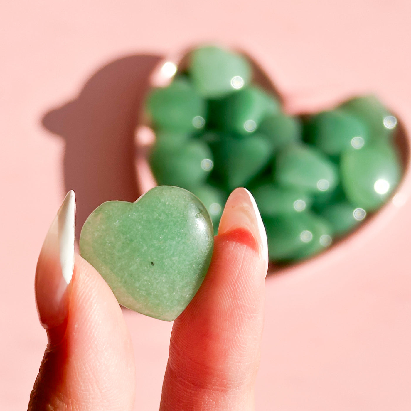 Green Aventurine Mini Heart