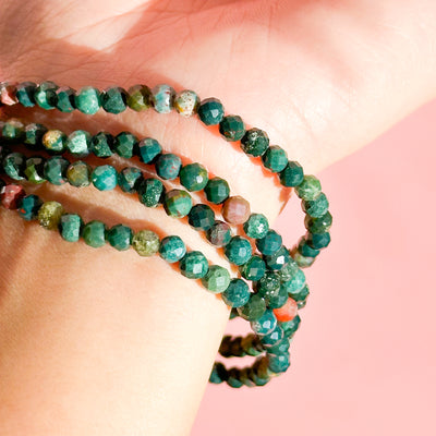 Bloodstone Faceted Bracelet