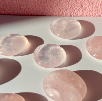 Rose Quartz Mini Flat Stone