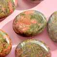 Load image into Gallery viewer, Unakite Small Palmstone
