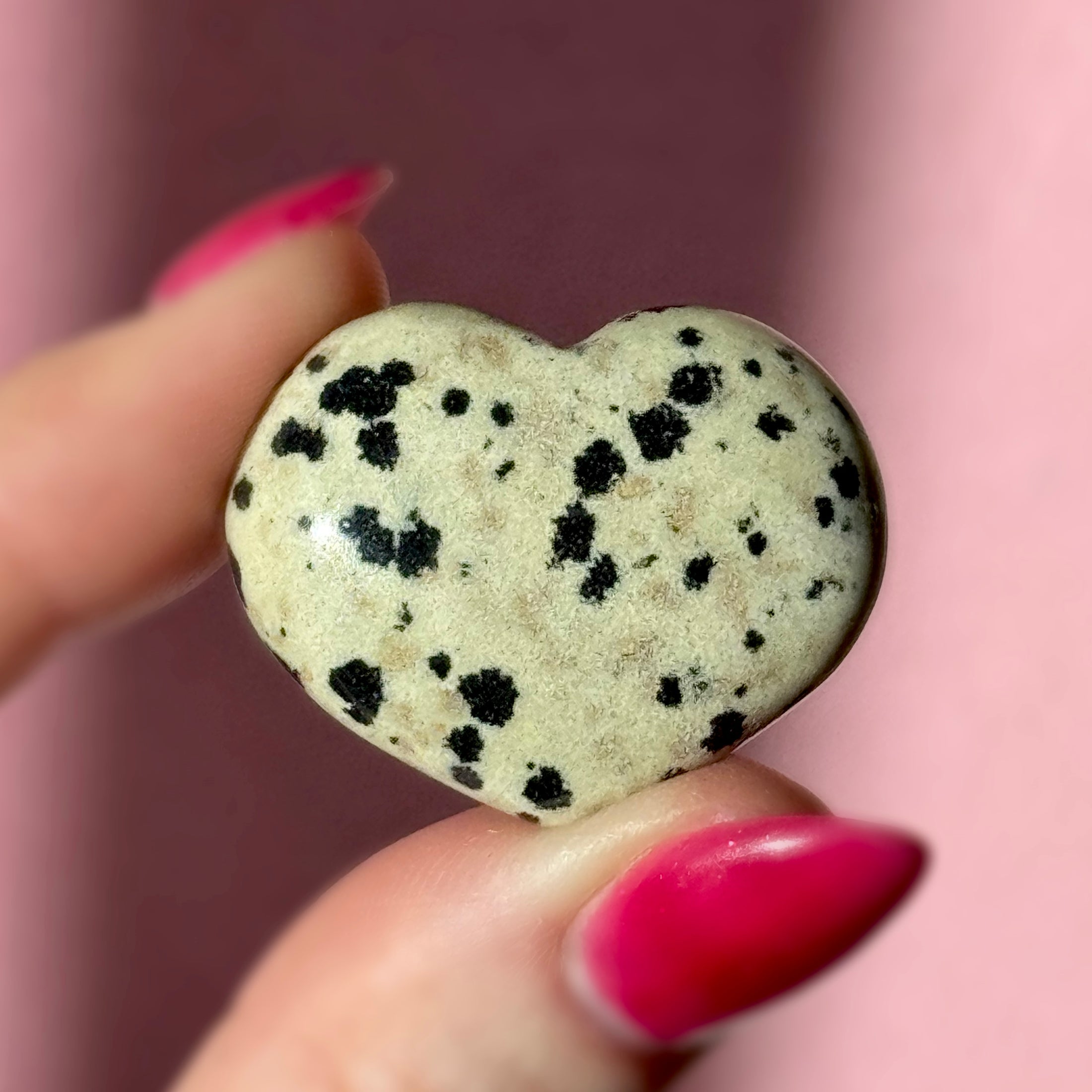 Dalmatian Jasper Small Heart