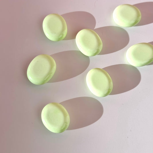 Lemon Chrysoprase Mini Flat Tumble