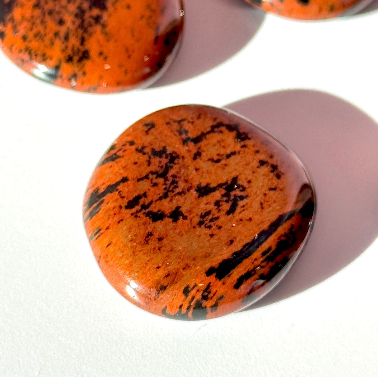 Mahogany Obsidian Mini Flat Stone
