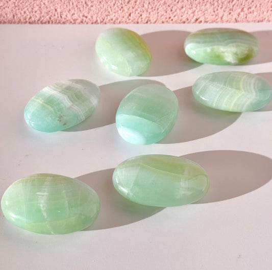 Pistachio Calcite Small Palmstone