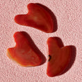 Load image into Gallery viewer, Carnelian Gua Sha Facial Massager
