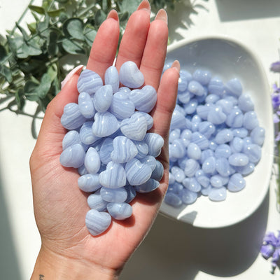 Blue Lace Agate Mini Heart