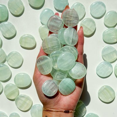 Pistachio Calcite Mini Flat Stone
